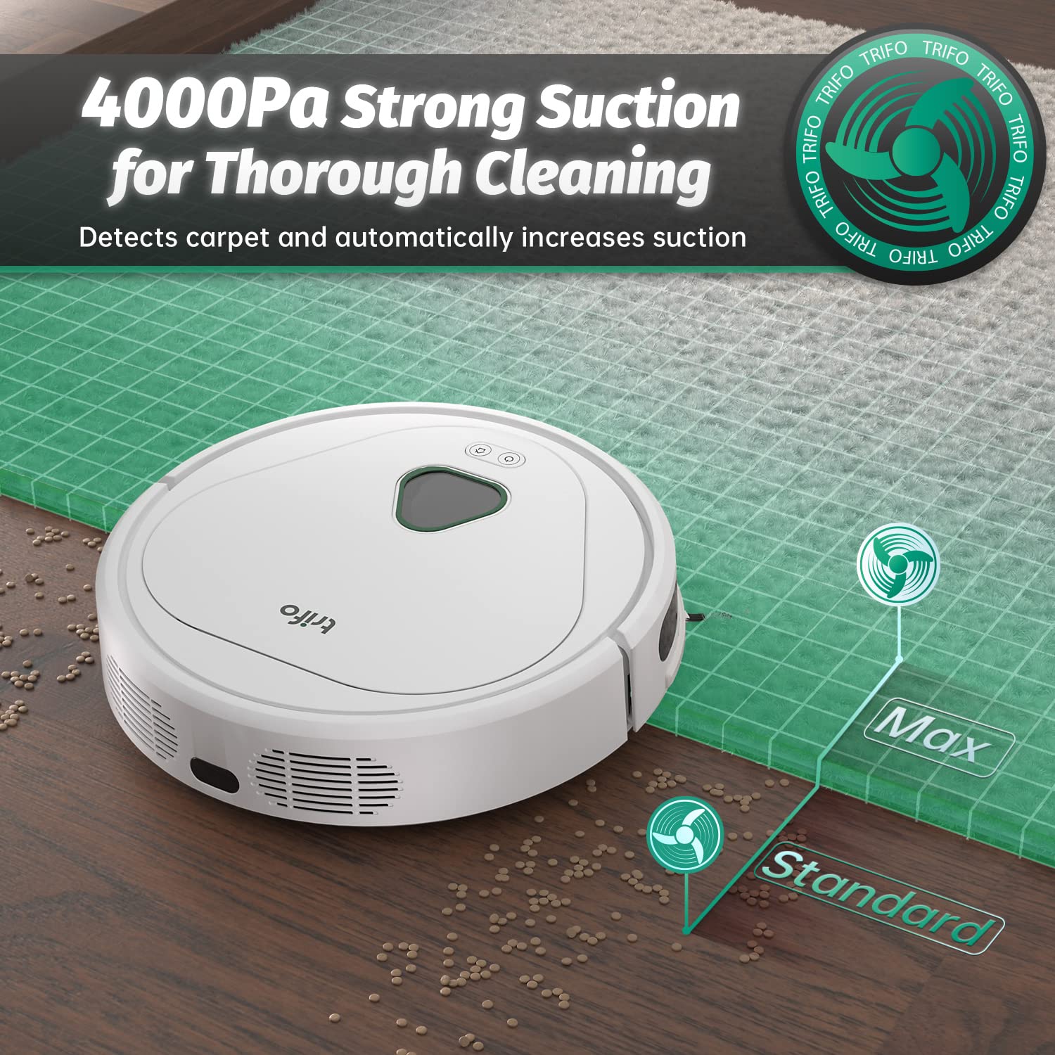Amazon.de: TRIFO Staubsauger Roboter Emma, Saugroboter 3000Pa